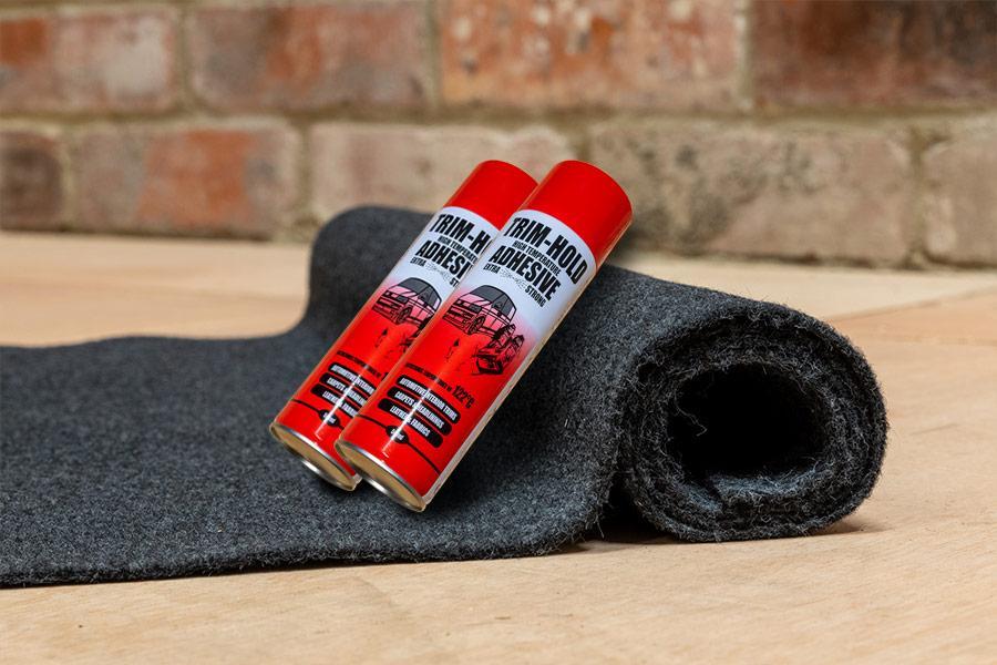 Campervan carpet Anthracite Vandalised