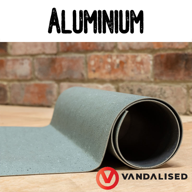 Campervan flooring vinyl roll - Aluminium