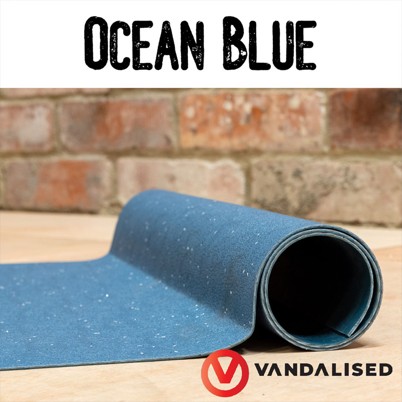 Campervan flooring vinyl roll - Blue