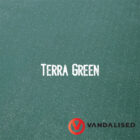 Campervan flooring vinyl close up - Green
