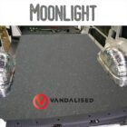 Campervan flooring vinyl in situ - Moonlight