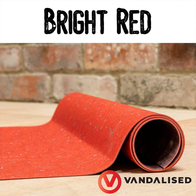 Campervan flooring vinyl roll - Red