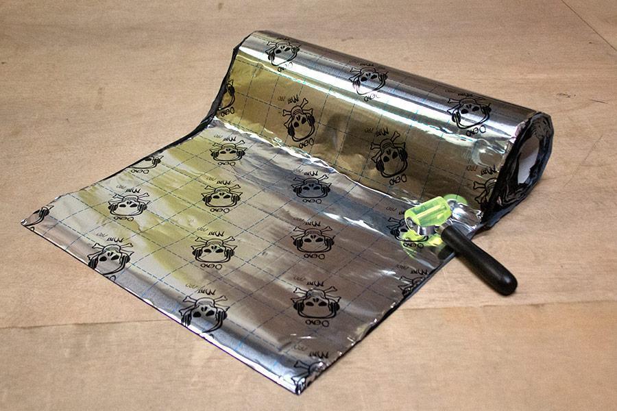 Dead Mat Pro sound proofing roll Vandalised