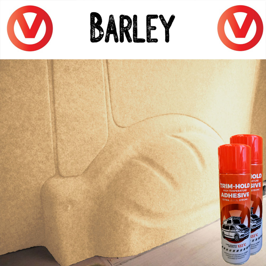4-way-stretch-campervan-carpet-barley1 Campervan carpet in situ - Barley