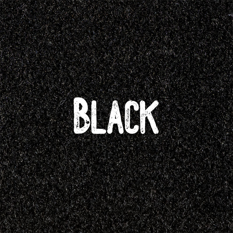 Campervan carpet close up - Black