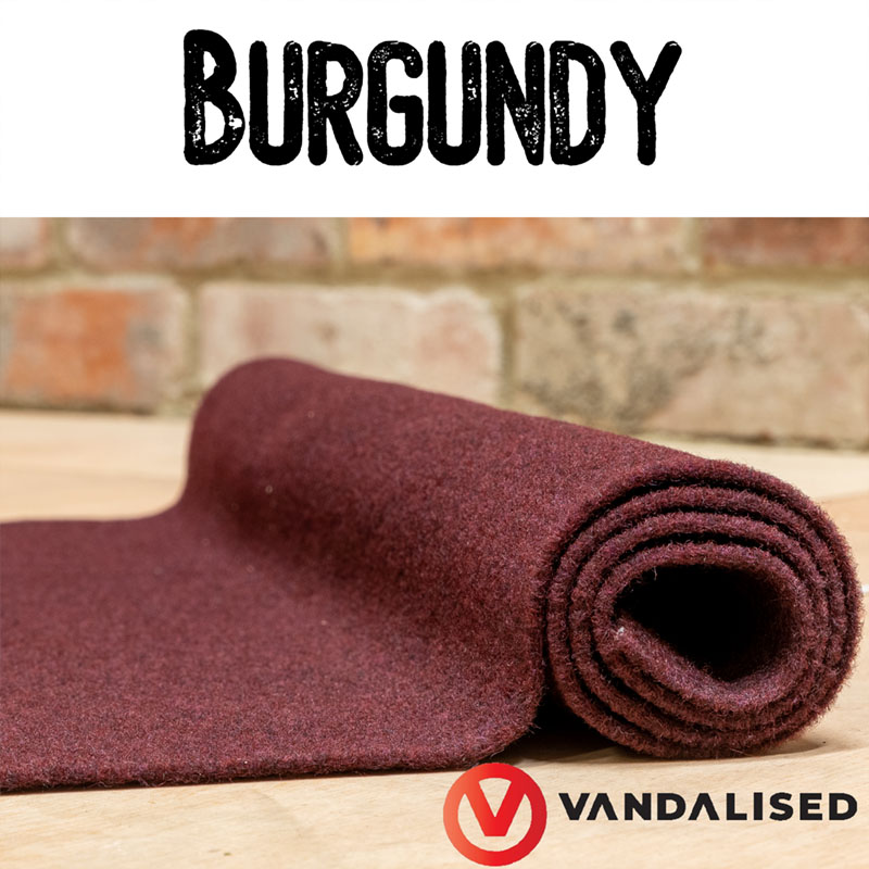 Campervan carpet roll - Burgundy