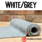 Campervan carpet roll - White Grey