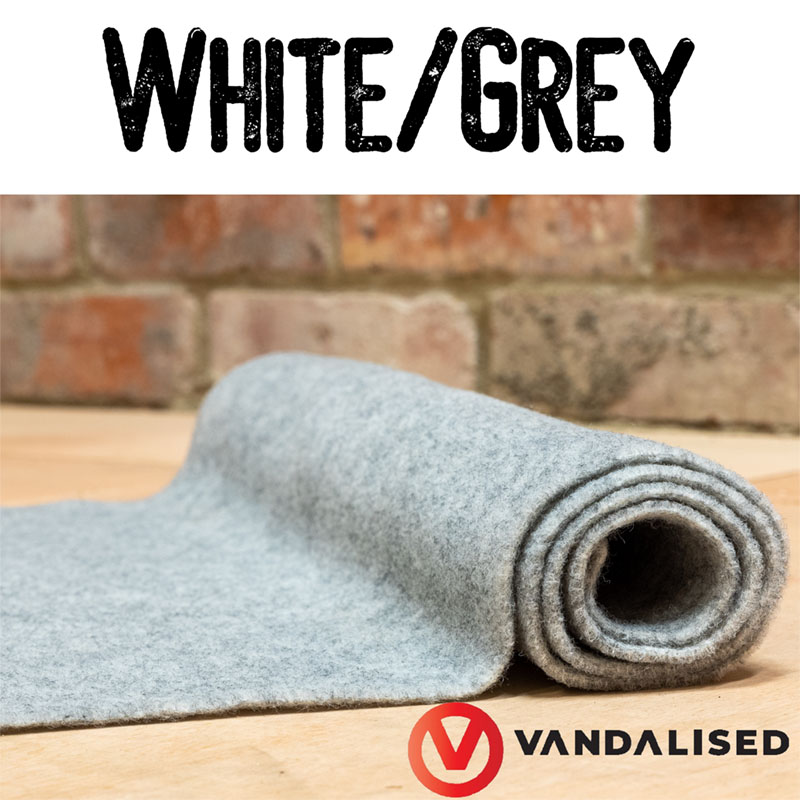 Campervan carpet roll - White Grey